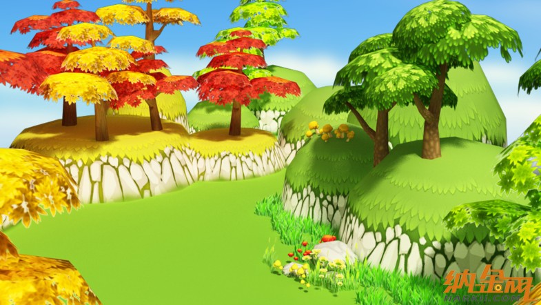 cartoon forest pack 1.4 卡通树木模型库