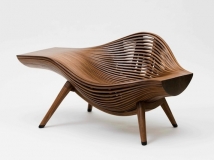 创意木质沙发和桌椅设计