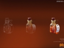 Photoshop绘制透明玻璃许愿瓶子图标教程