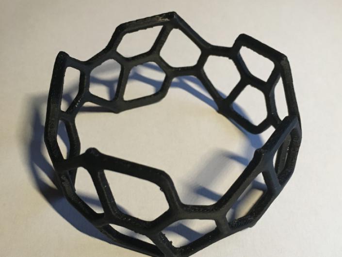 多边形镂空手镯3D打印定制