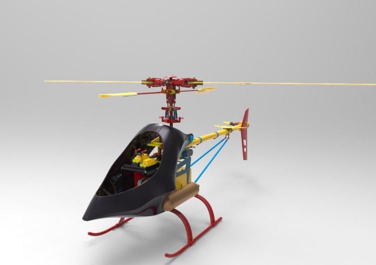 UAV直升飞机模型3D打印定制