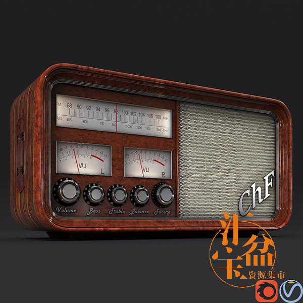 Retro Radio復古收音機模型