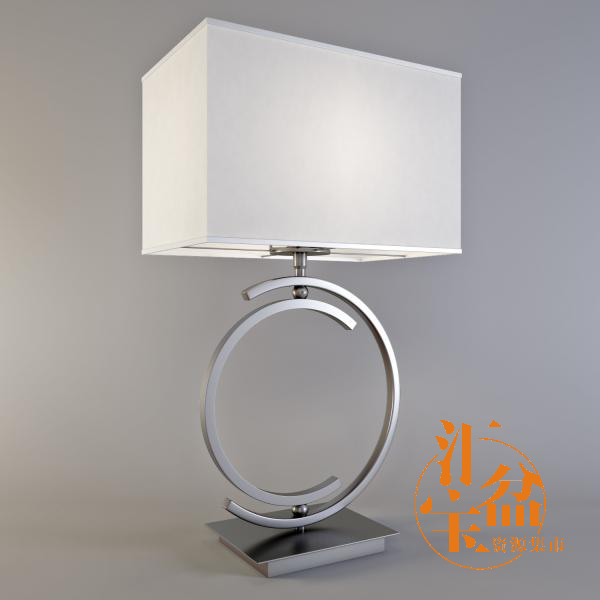 Table lamp纯白典雅台灯模型