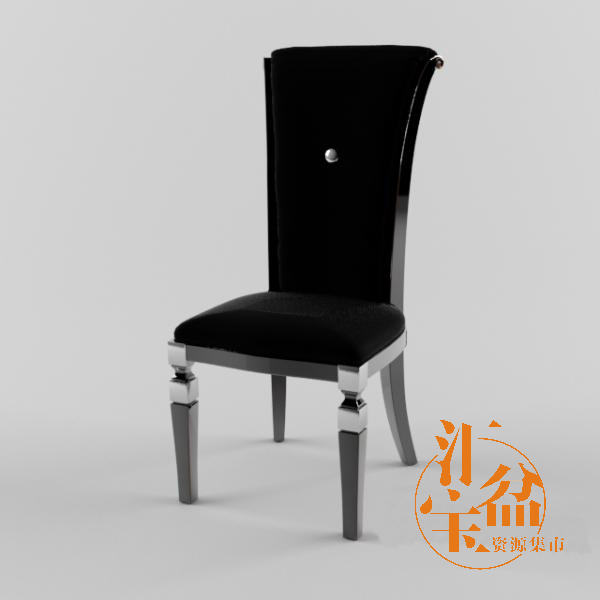 经典舒适软座靠椅3D模型