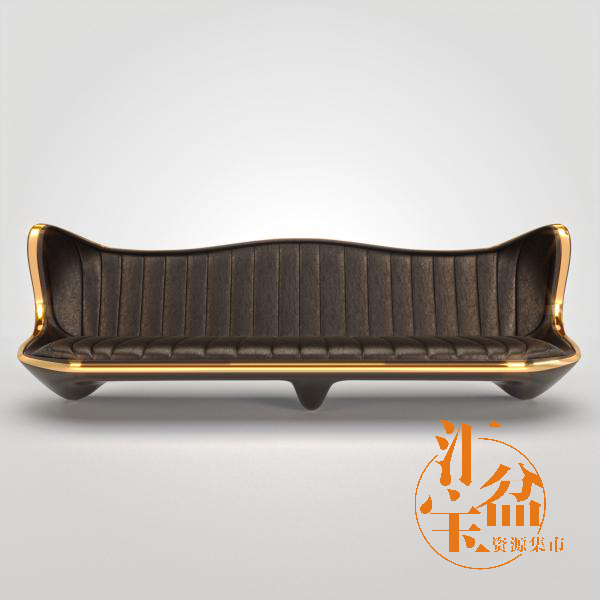 古典奢华长沙发3D模型