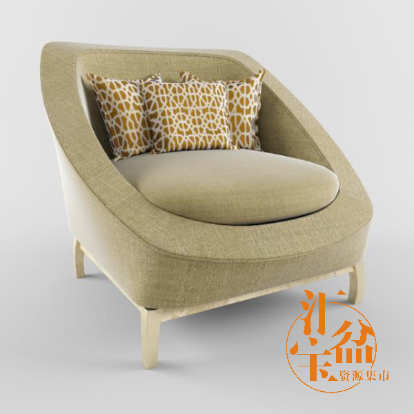 沙发舒适扶手椅3D模型