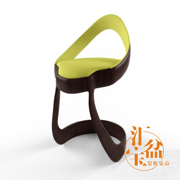 创意舒适小靠椅3D模型