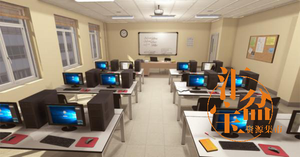 學校電腦室模型
