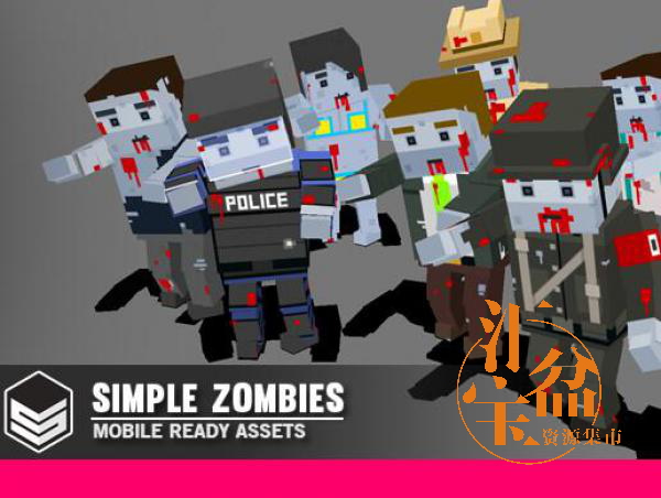 Simple Zombies - Cartoon Characters