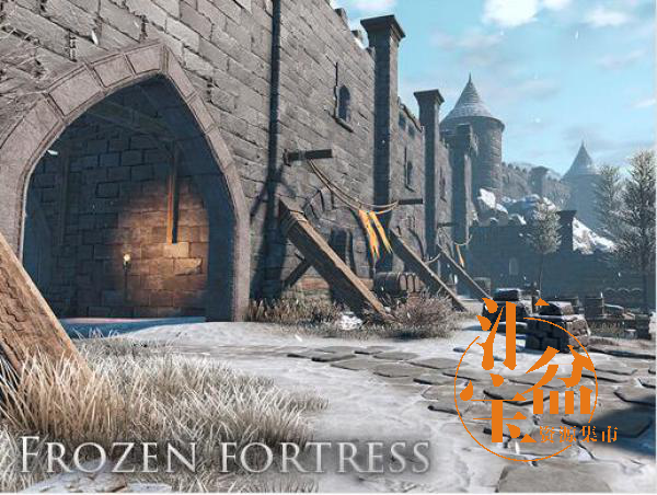 雪地城堡模型Frozen Fortress - Environment