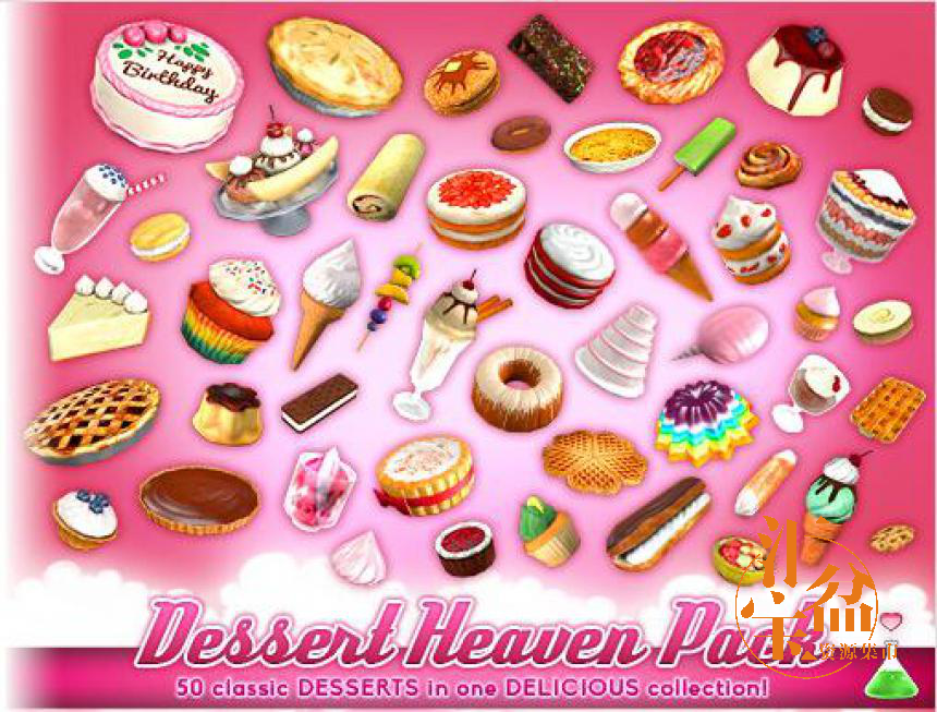 甜品食物模型包Dessert Heaven Pack