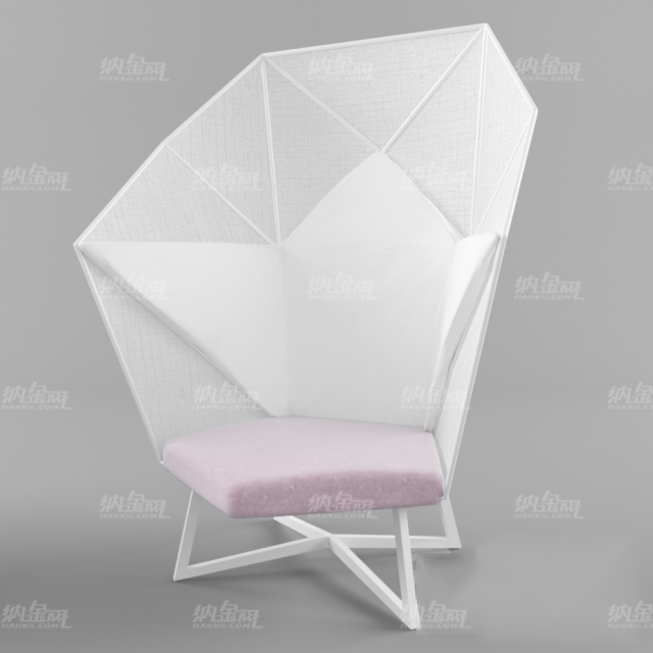 舒适清新雅致小靠椅3D模型