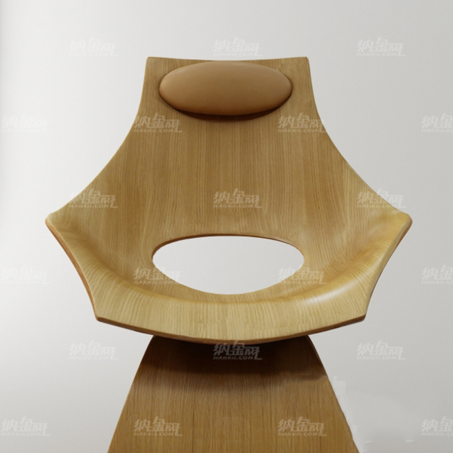 木质舒适靠背椅3D模型
