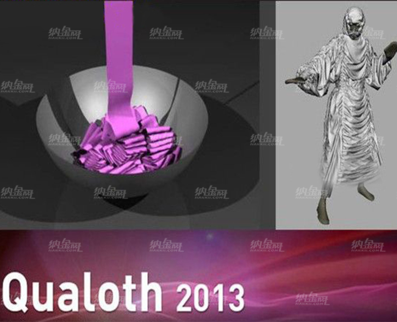 Maya韩国高级布料模拟插件Qualoth 2013 V5特别版
