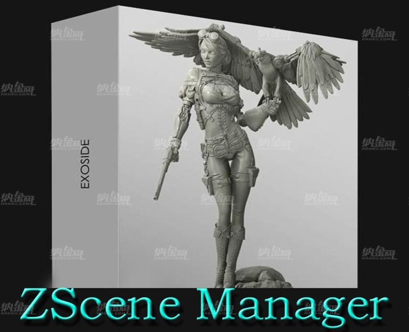 ZScene Manager模型雕刻管理Zbrush插件V1