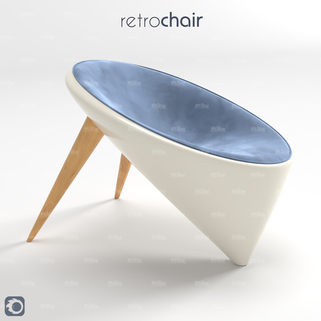 现代简约生活舒适靠椅3D模型