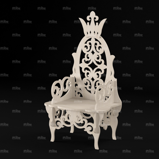 欧式古典装饰椅子3D模型