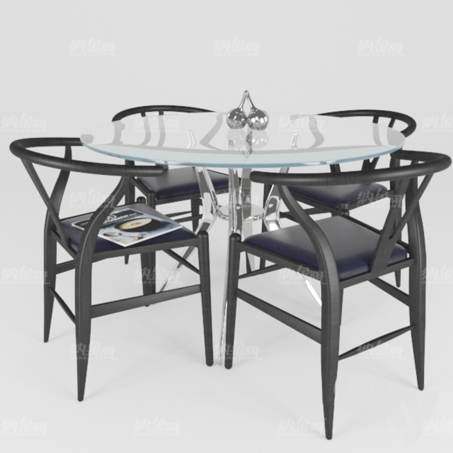 中西合璧桌椅3D模型