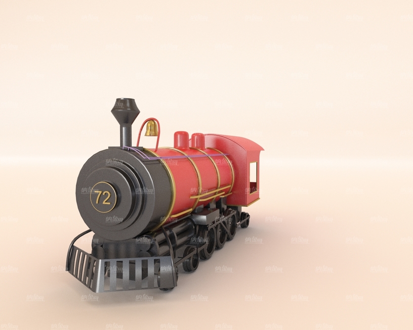 儿童玩具火车3D模型
