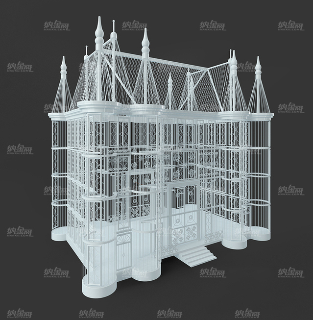 欧式古典宫殿轮廓3D模型