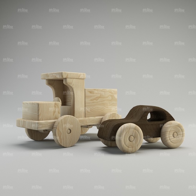 木质儿童玩具车模型