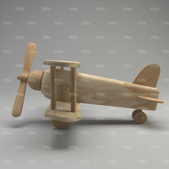 木质儿童卡通飞机模型