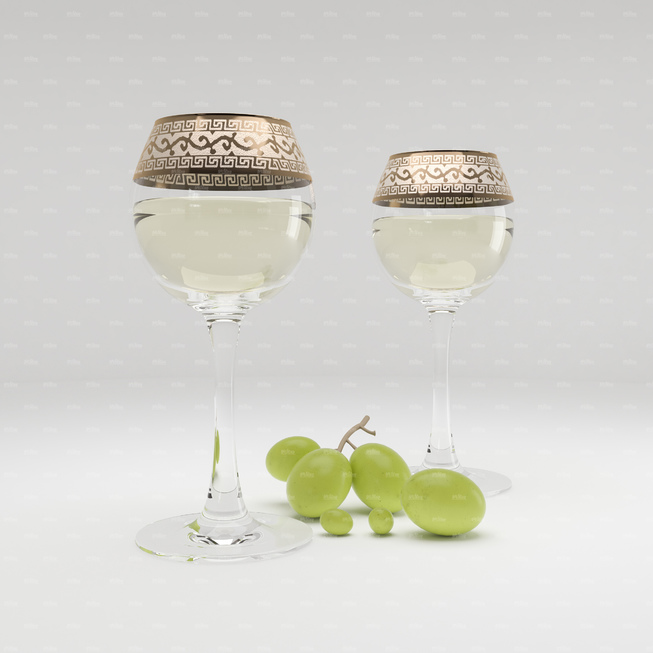 范思哲葡萄酒杯模型