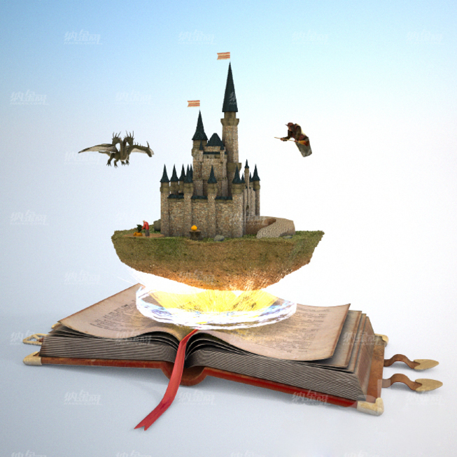 童话故事书模型