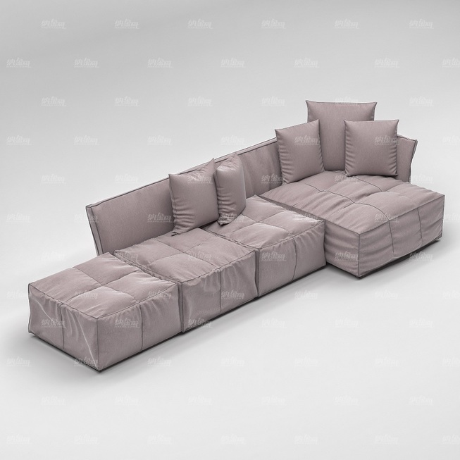 客厅软沙发模型