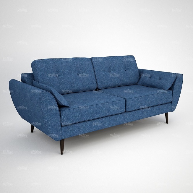 北欧简约蓝色沙发模型