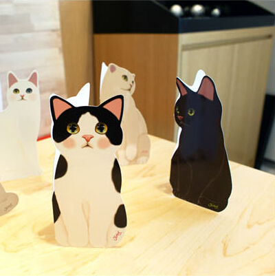 韩国创意可爱猫咪圣诞贺卡