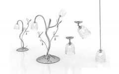 玻璃灯具组合3D模型免费下载