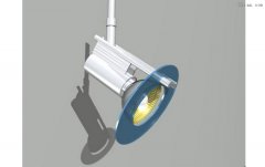 喇叭状射灯3D模型免费下载