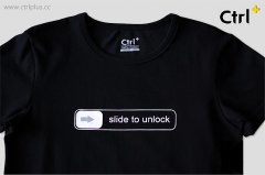iPhone解锁滑块创意t恤图案