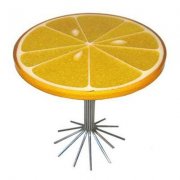 橙子餐桌创意模型